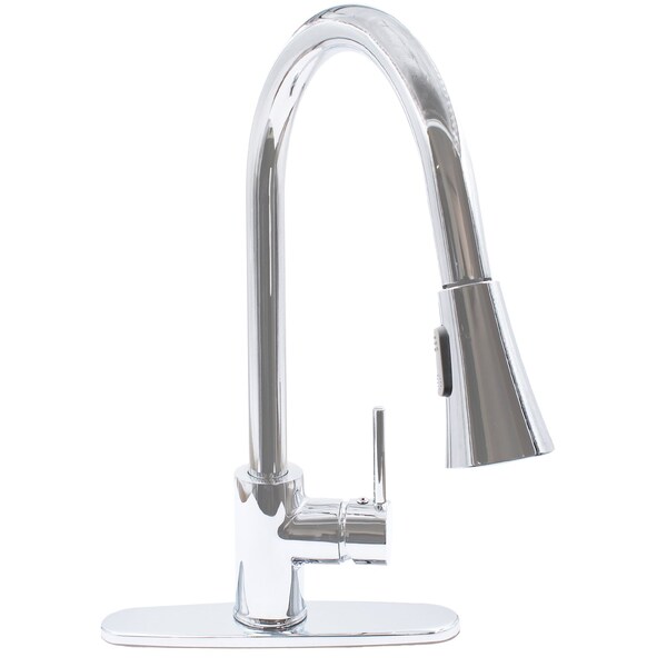 Novatto Dual Action Single Lever Pull-down Kitchen Faucet in Chrome NKF-H14CH-D - main
